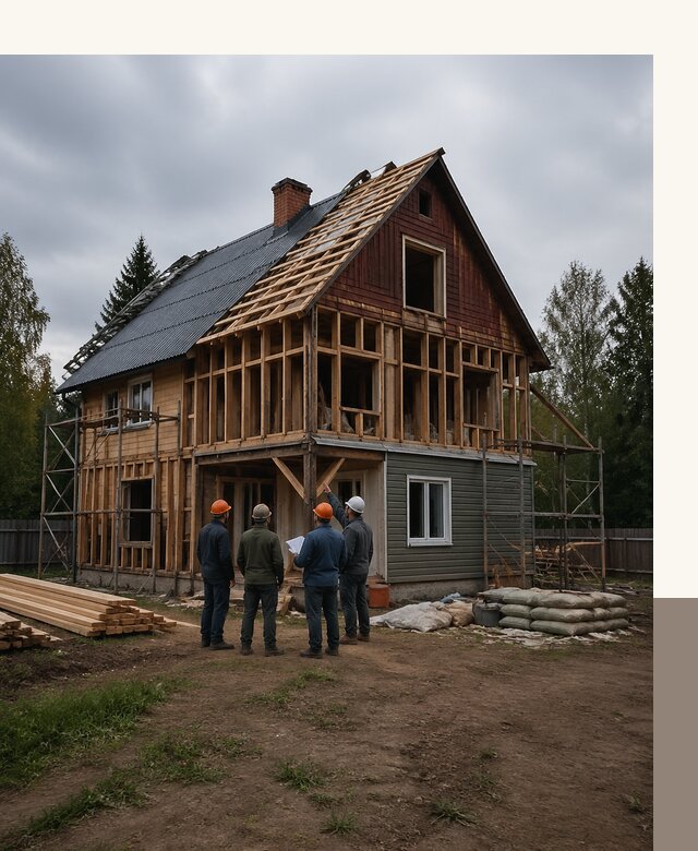 Реконструкция дачного дома в Копейске под ключ с проектом